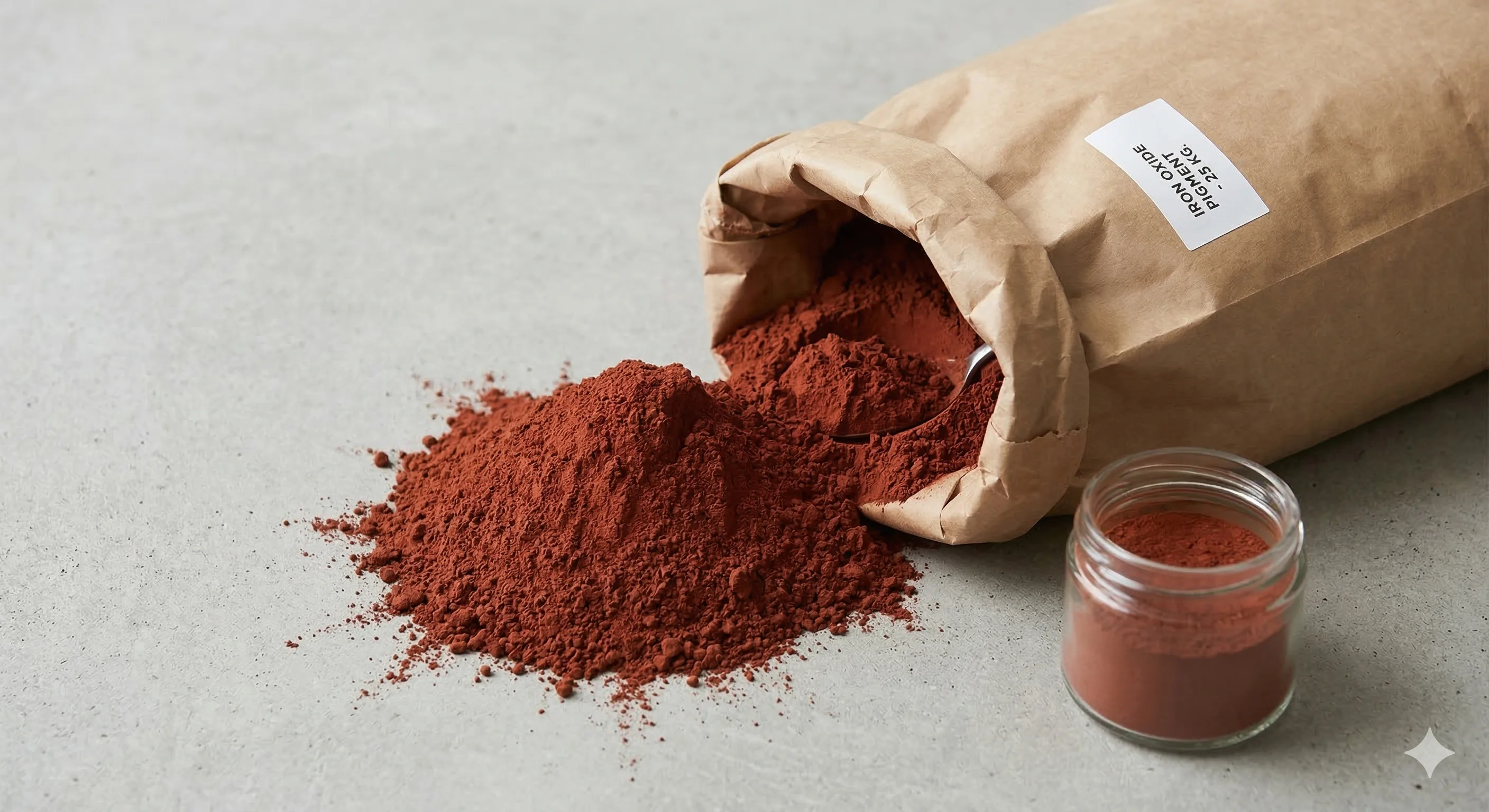 Пигментҳои оксиди оҳан (Yellow 313, Black760, Brown 686, RED 130)